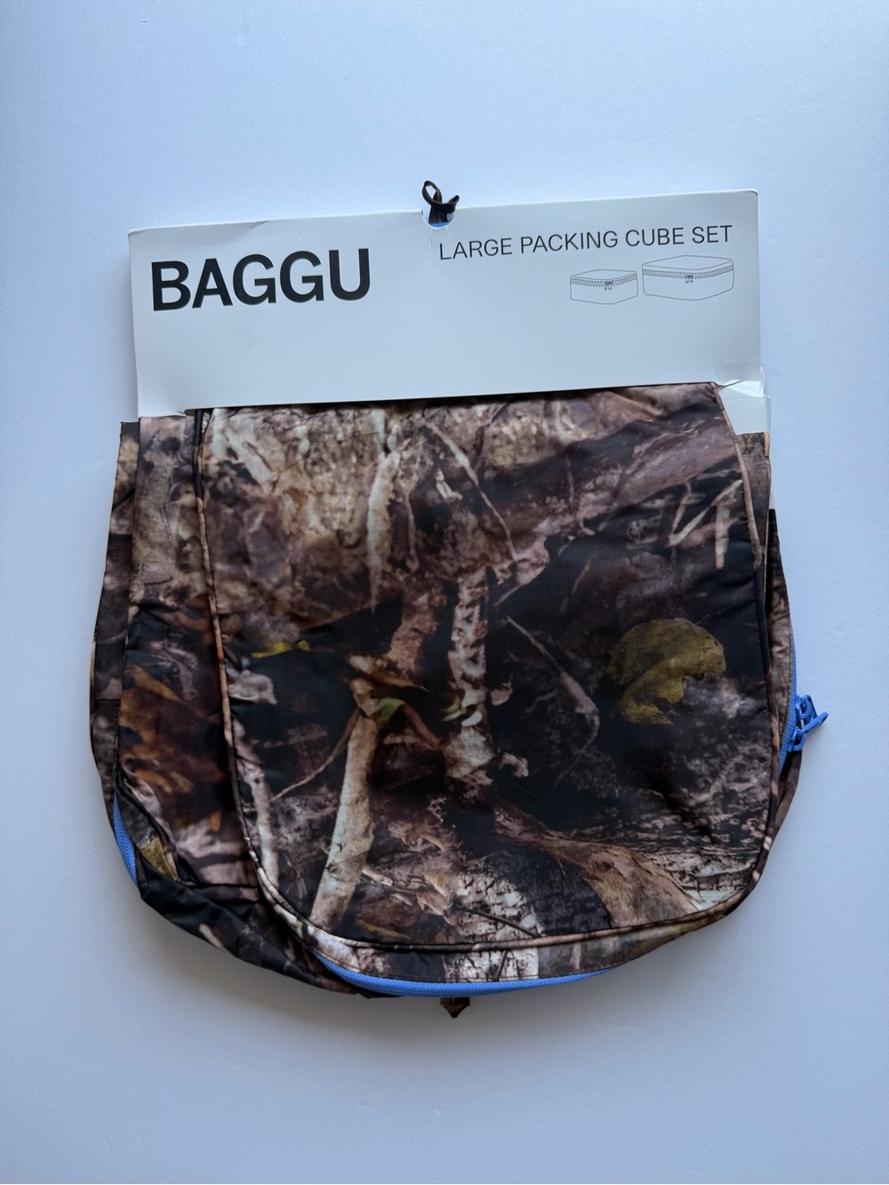 NWT BAGGU Photo Forest Large Packing Cube Set